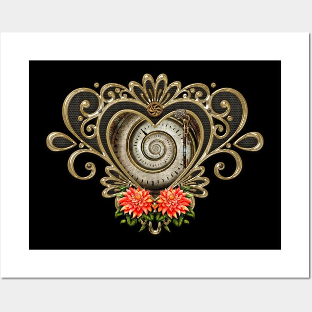 Wonderful steampunk heart. Wall Art by Nicky2342